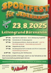 Sportfest 2025 des TSV Bärenstein