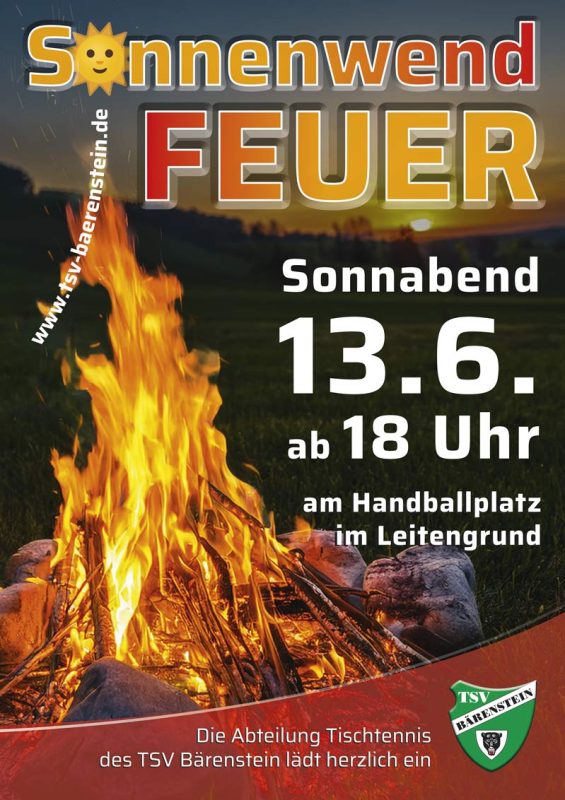 Sonnenwendfeier 2026 des TSV Bärenstein